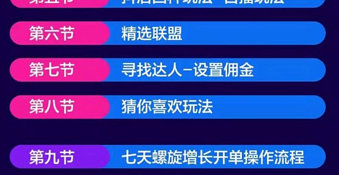 抖音小店落地实操特训营全套课程下载