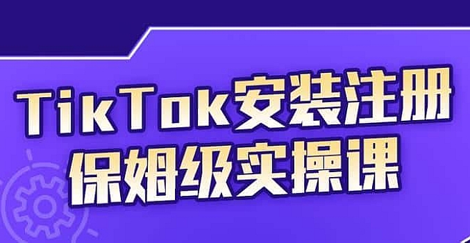 疯人院TikTok安装注册保姆级实操课