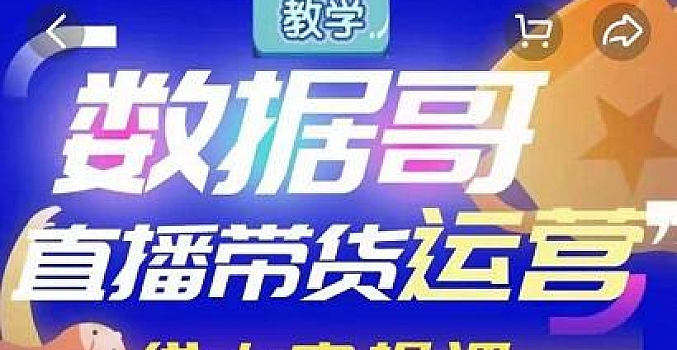 抖音数据哥直播带货运营课详解