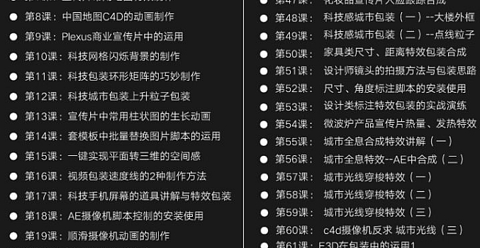 【光影7号】AE商业案例进阶教程