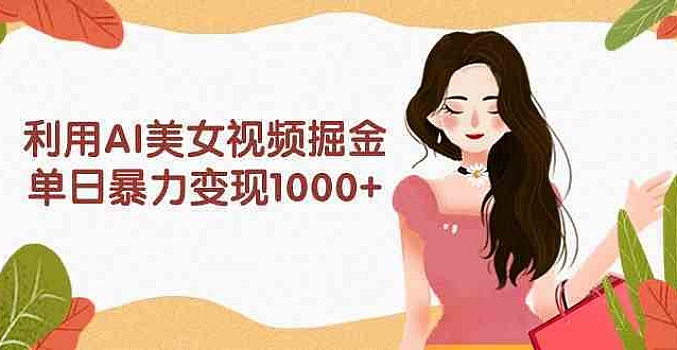 快手硬改手机摄像头,磁力纯撸每日2000+,AI美女自带流量,新手可操作