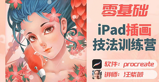 汪紫薇零基础IPAD插画技法实训